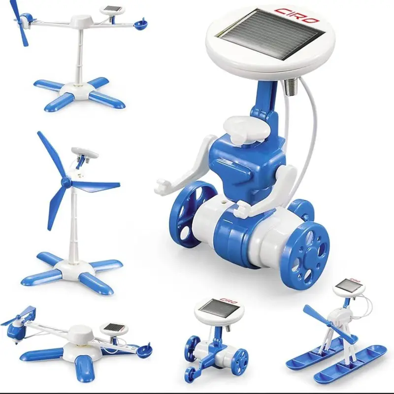 روبوت الطاقة الشمسية 6 في 1، لعبة تعليمية لتطوير المهارات الهندسية والإبداعية