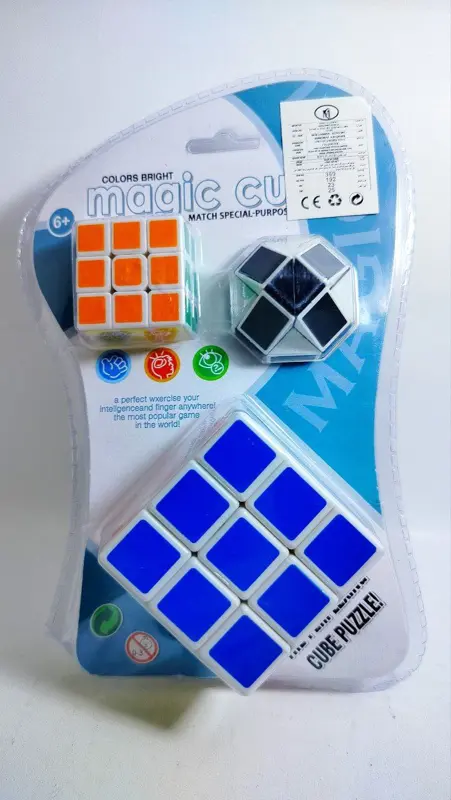 مجموعة مكعبات الذكاء، روبيك 3x1 وروبيك خماسي في عبوة واحدة