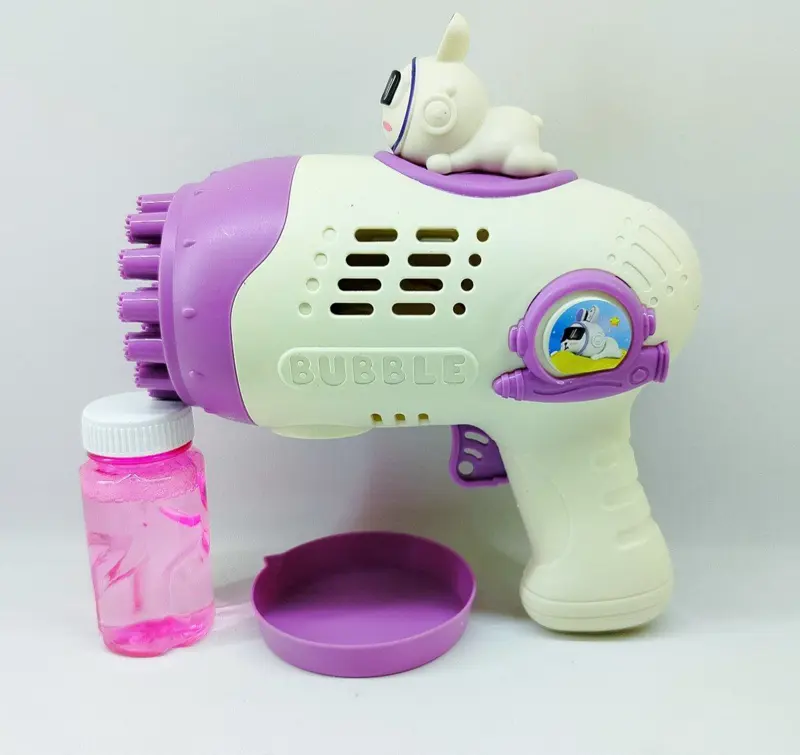 مسدس الفقاعات العملاق، 23 فتحة مع أرنوبة كيوت لسيل من الفقاقيع