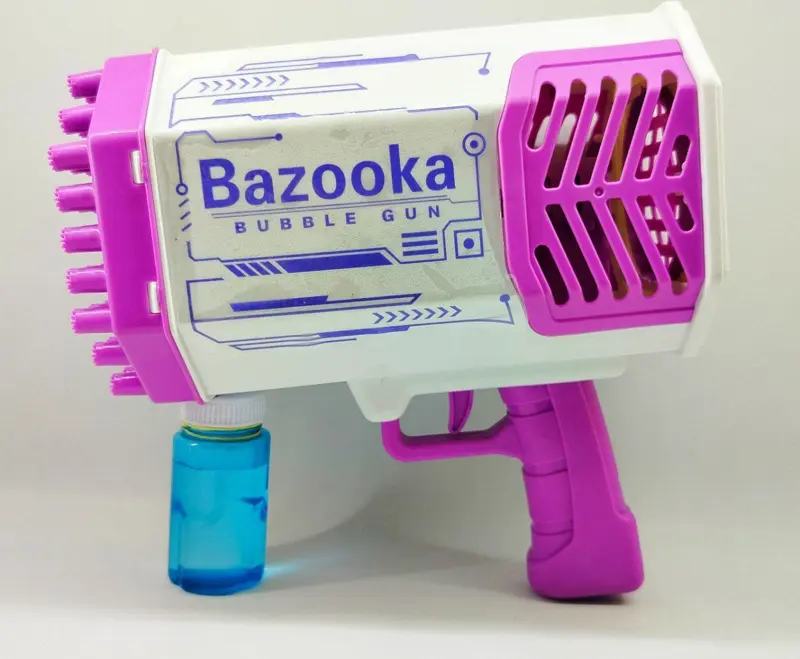 مسدس الفقاعات العملاق القابل للشحن، 69 فتحة لسيل لا ينتهي من المرح