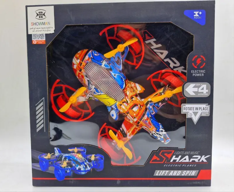 مركبة الفضاء الدوارة، مع مؤثرات ضوئية وموسيقية وشخصية رائد فضاء