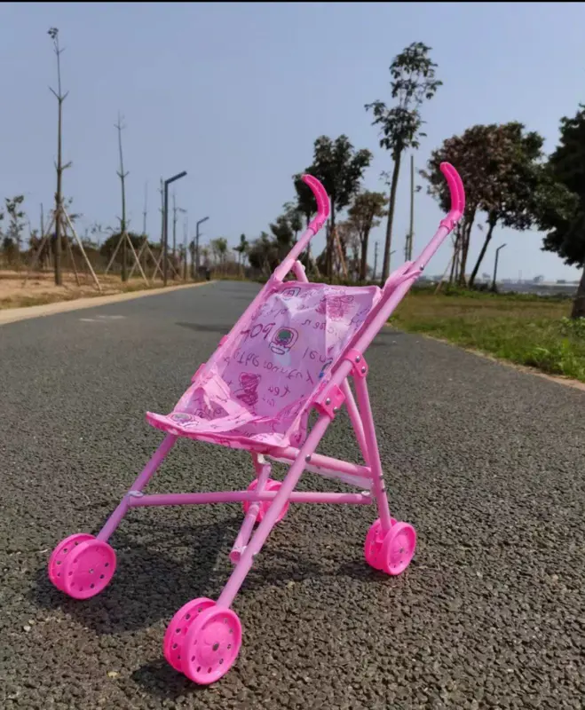 عربة دمية بيبي بورن، بتصميم كبير مستورد ومريح