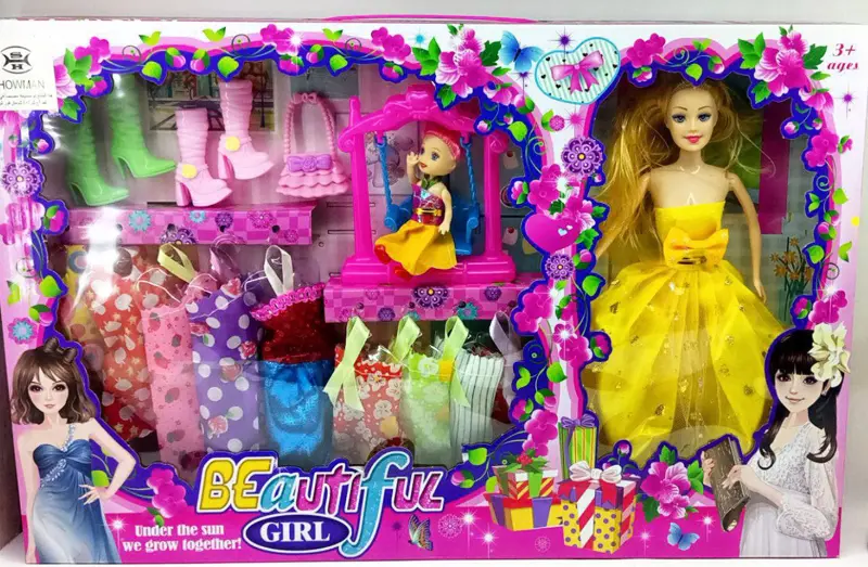 مجموعة دمى باربي والابنة، 10 إطلالات وإكسسوارات متنوعة