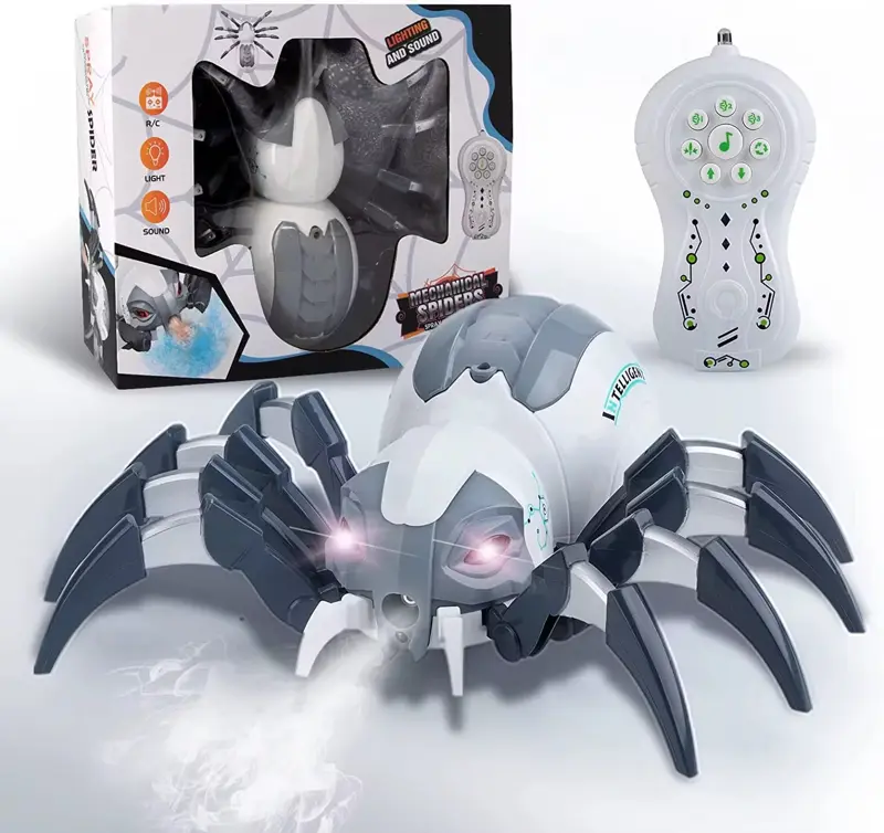 عنكبوت ريموت كنترول المخيف مع مؤثر الدخان