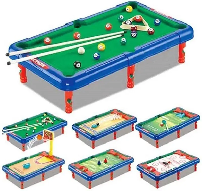 طاولة الألعاب الرياضية المتعددة 6 في 1