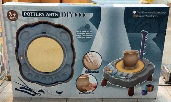 مجموعة عجلة الفخار الإبداعية للأطفال