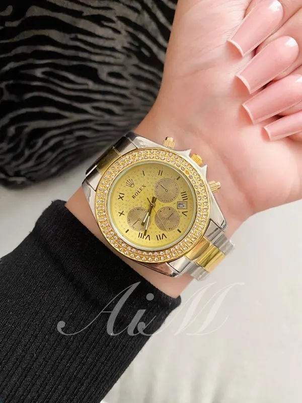 ساعة رولكس أنسيال ذهبية حريمي