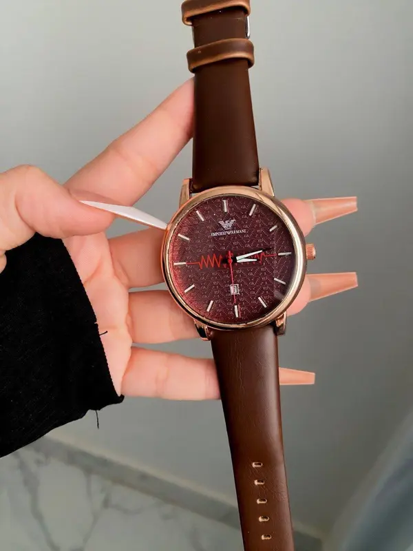 ساعة إمبريو أرماني فيكتور جلد رجالي