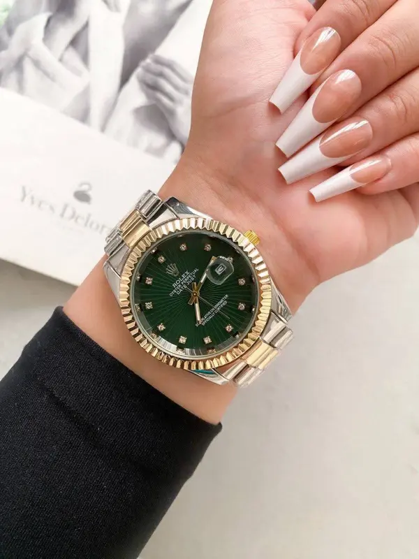 ساعة رولكس إصدار جرين جولد ماستر رجالي