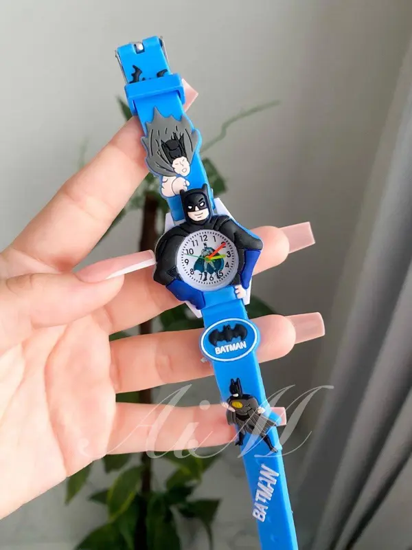 ساعة أطفال ديزني رابر زرقاء بشخصية بتمان