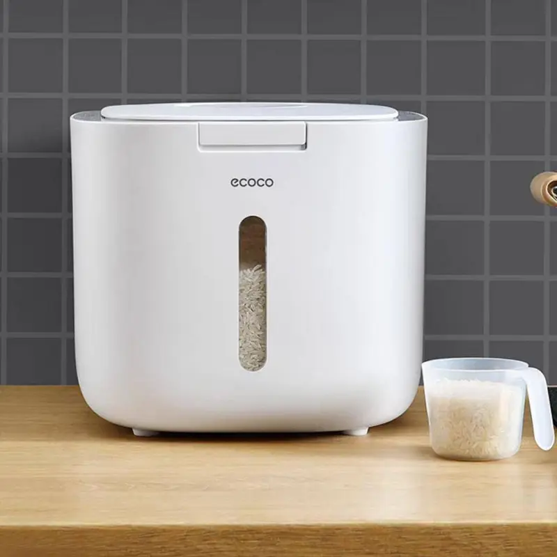 منظم الأرز الذكي "إيكوكو" بسعة 10 كيلو وموزع أوتوماتيكي