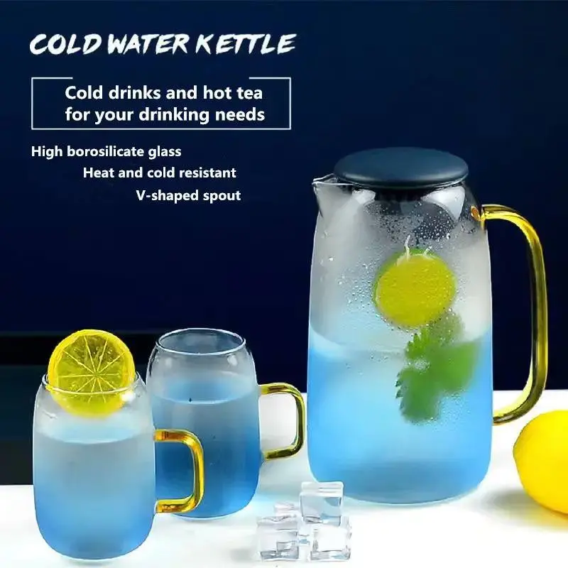 طقم تقديم المشروبات الزجاجي