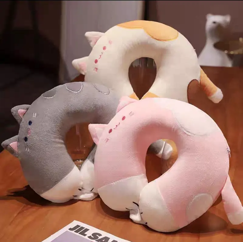 وسادة الرقبة "كيوتي كات" المريحة بتصميم قطة جذابة و3 ألوان