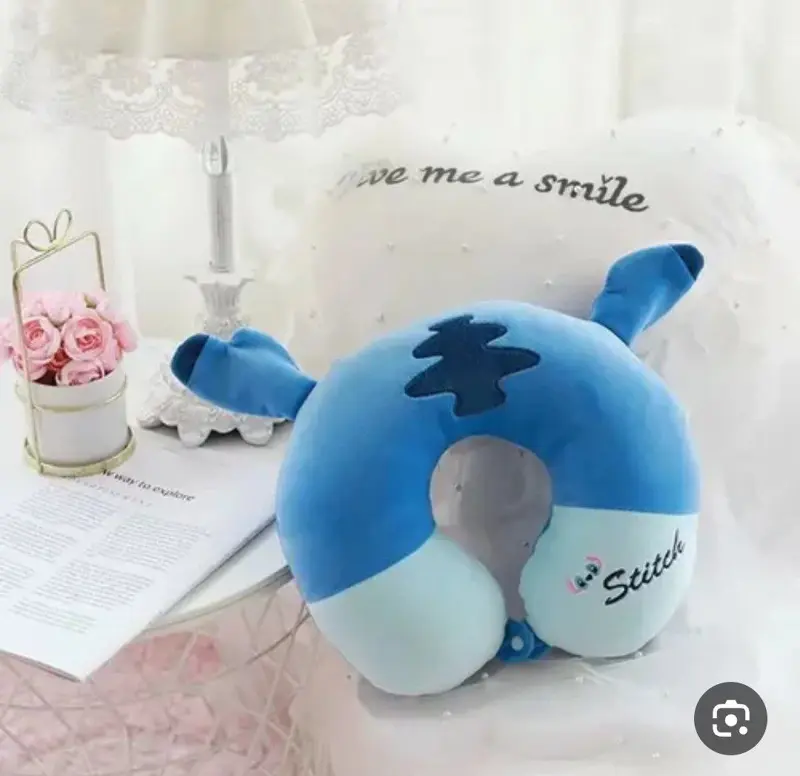 مخده السفر "دريم كومبو" وسادة رقبة و غطاء عين بتصميم شخصيات لطيفة