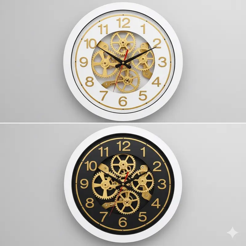 ساعه حائط تحفة الزمن المتحركة