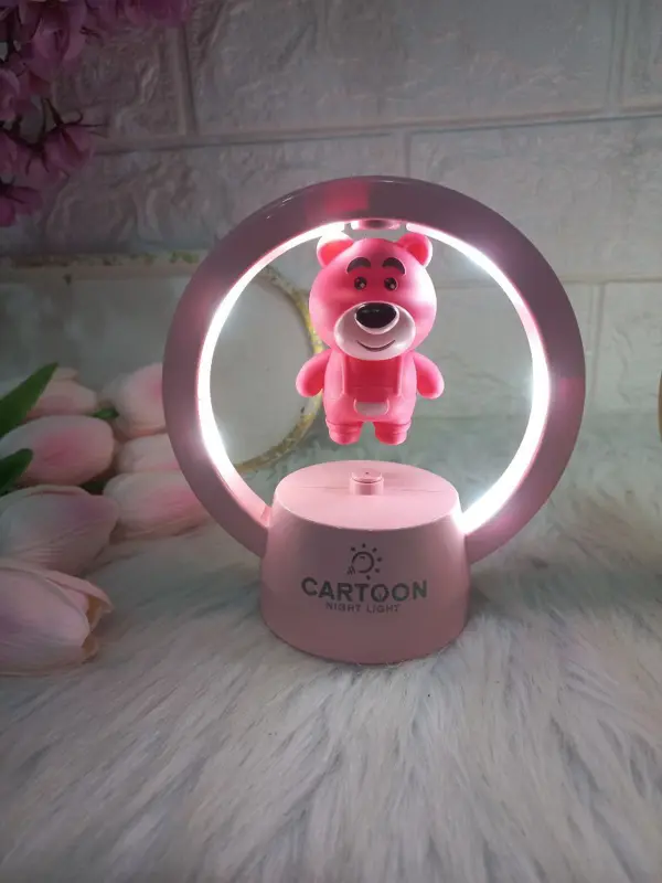 أباجورة الدب لوتسو المضيئة بتأثير التحليق السحري