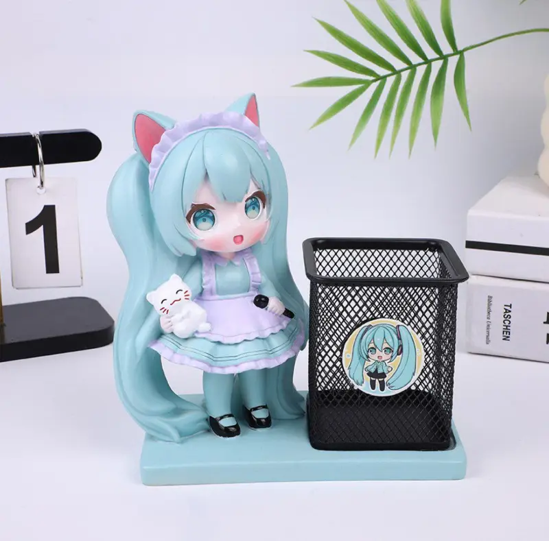 مقلمة مكتب "فانتازي" المعدنية المجسمة للأميرات الصغيرات