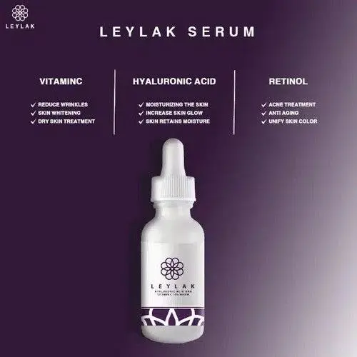 ليلاك سيروم الهيالورونيك أسيد وفيتامين سي المرطب لبشرة نقية