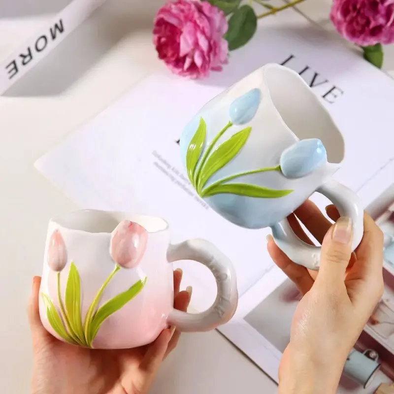 مج البورسلين بتصميم الورد