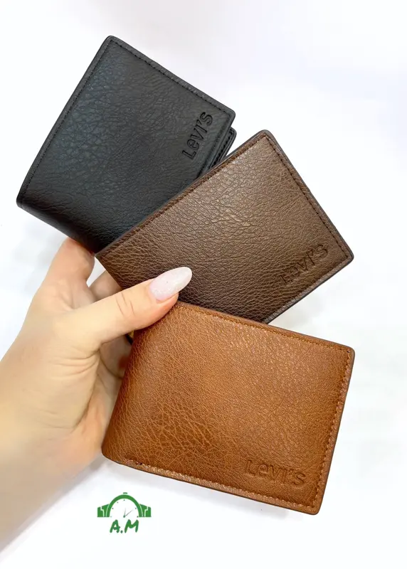 محفظه ليفيز جلد طبيعي رجالي