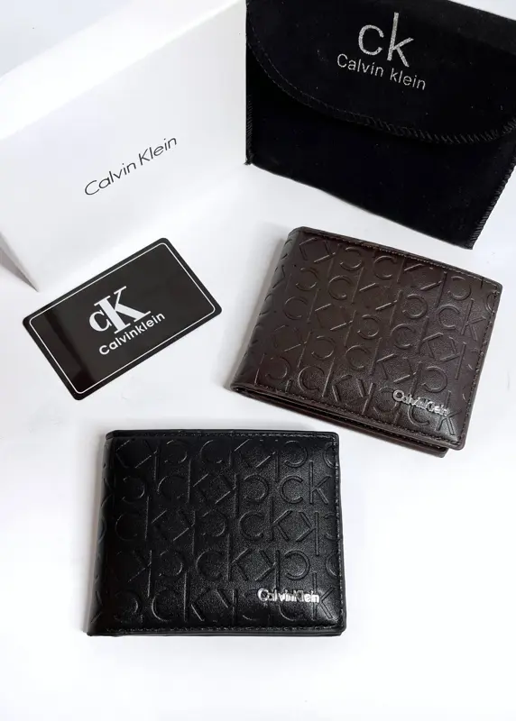 محفظة كالفن كلاين الأنيقة للرجال جلد اصلي