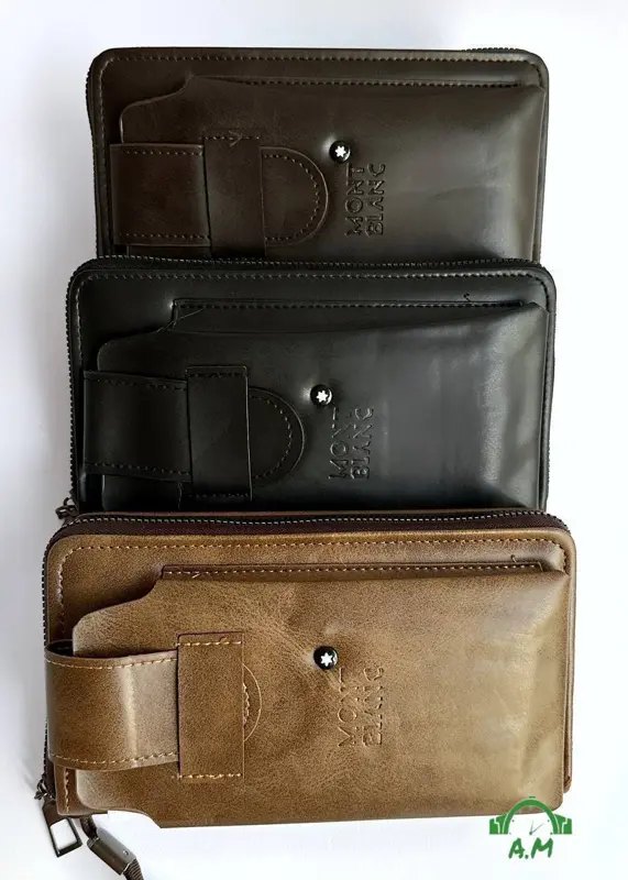 شنطة يد مون بلان جلد فاخر