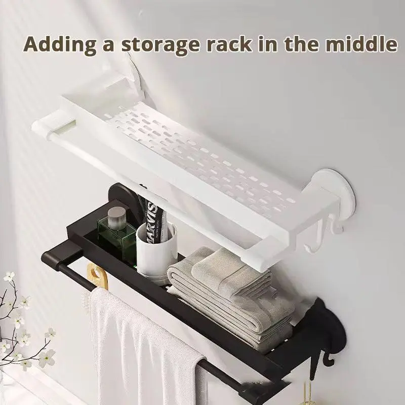 رف حمام متعدد الوظائف بتصميم عصري