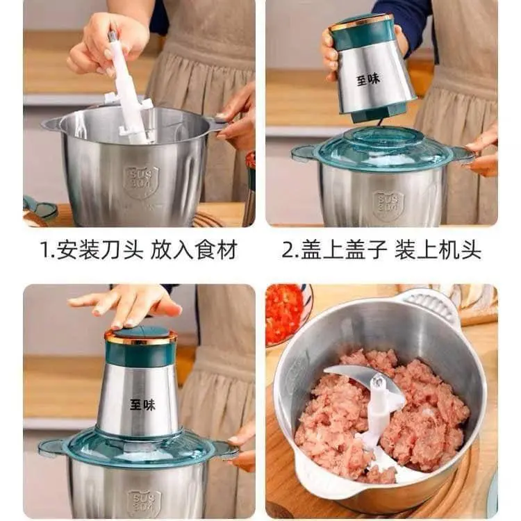 كبة كهربائية ستانلس ستيل ضخمة 5 سلاح سعة 5 لتر