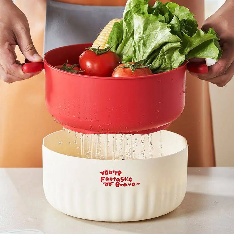 مصفاة ذكية مزدوجة 2 في 1 بتصميم لطيف ومقابض