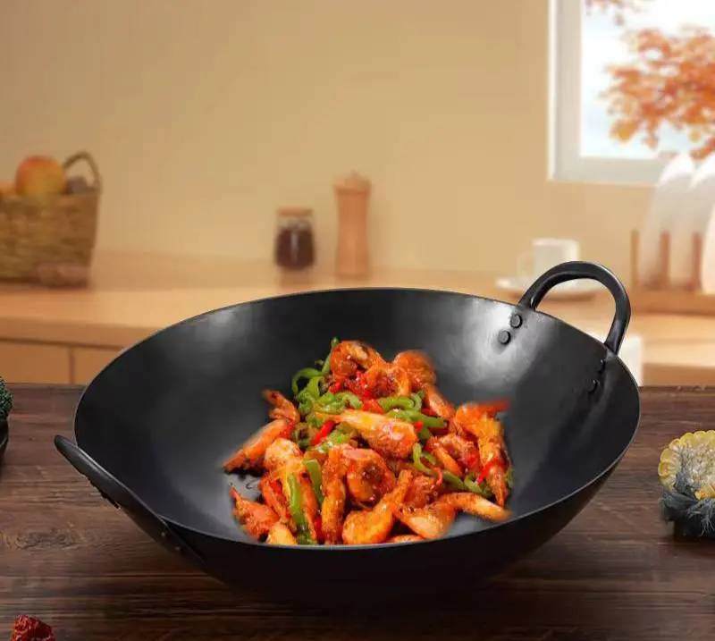 ووك جرانيت عميق مستورد 34 سم بمقبضين لسهولة الاستخدام