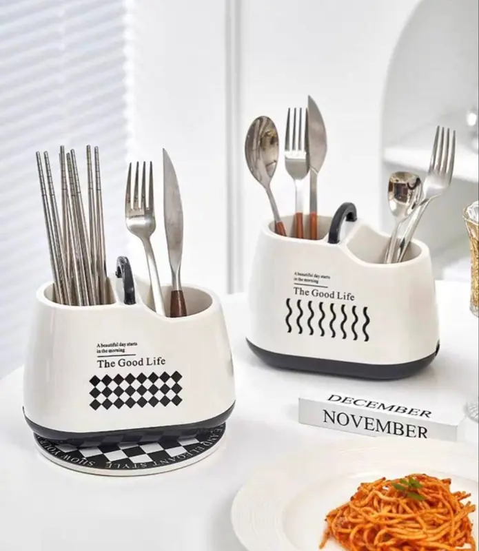 مصفاة حوض مطبخ ستانلس ستيل (تصميم عملي 2 عين)