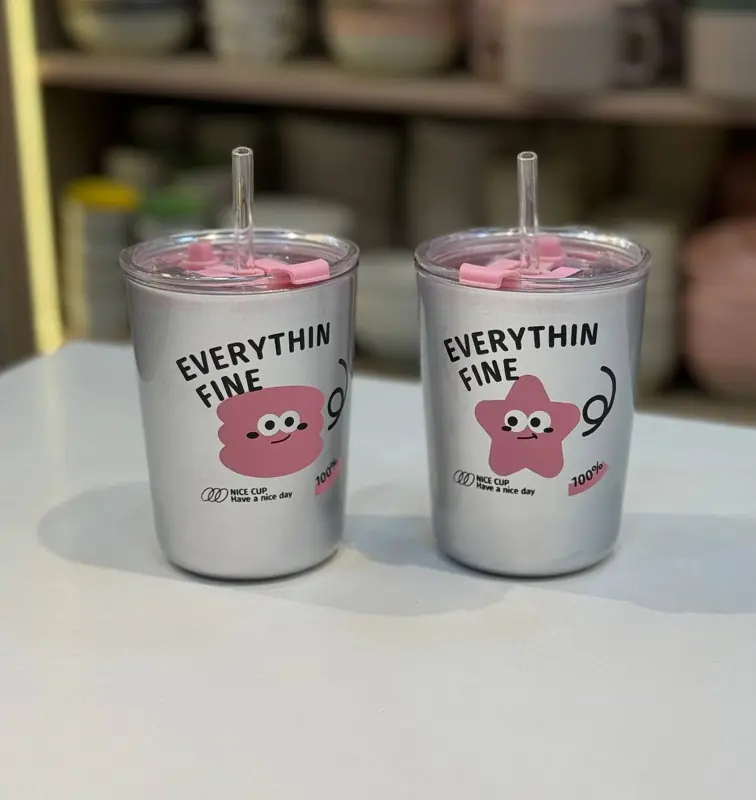 مج بيركس مع غطاء اكريليك متطور وشاليموه زجاجي