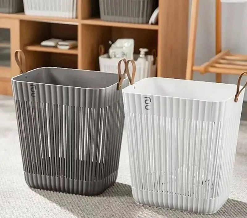 باسكت تنظيم فيكتوريا متعدد الاستخدام بيد جلد (سعة 30 لتر)