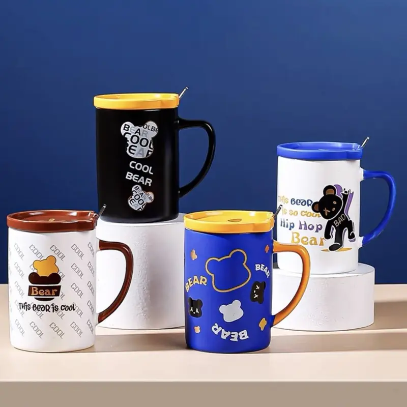 مج بورسلين فاخر بغطاء ومعلقة (مستورد)