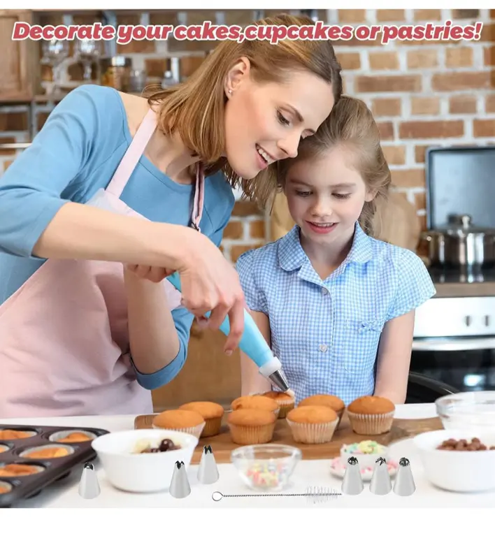 طقم تزيين متكامل (14 قطعة) للتورت والمخبوزات