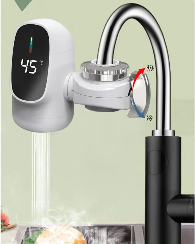 سخان المصايف وخلاط ديجيتال فوري (ساخن وبارد)