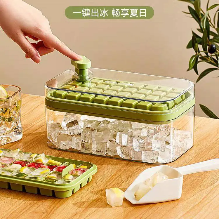 علبة ثلج أكريليك بطابقين