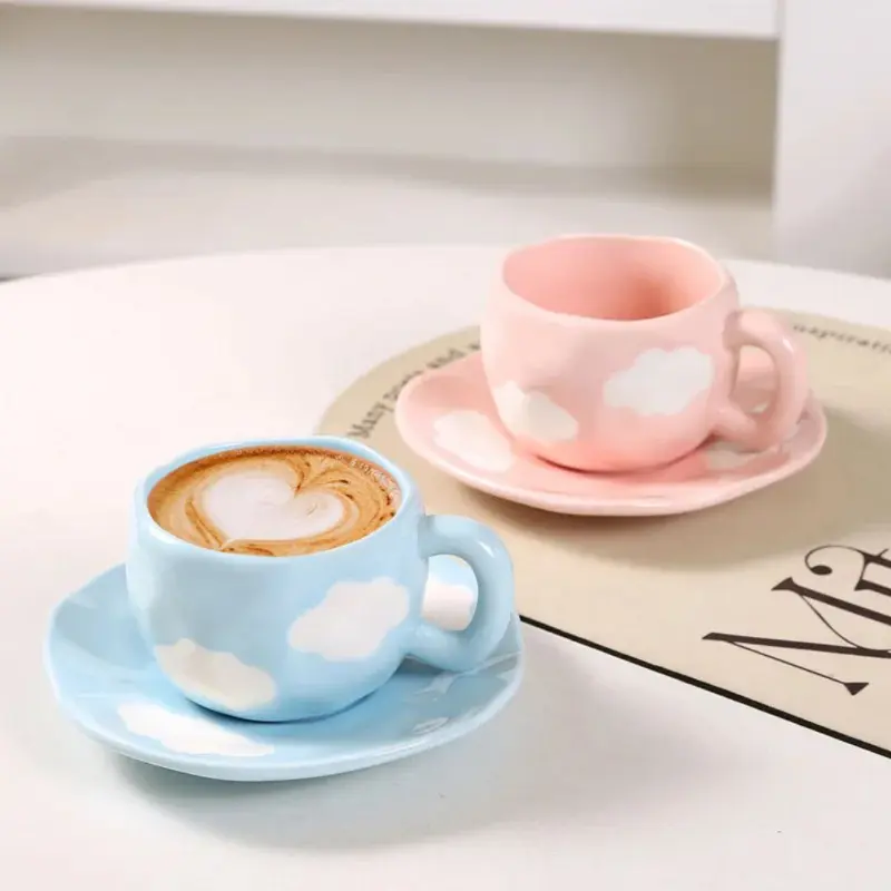 طقم مجات بورسلين برسومات سحاب