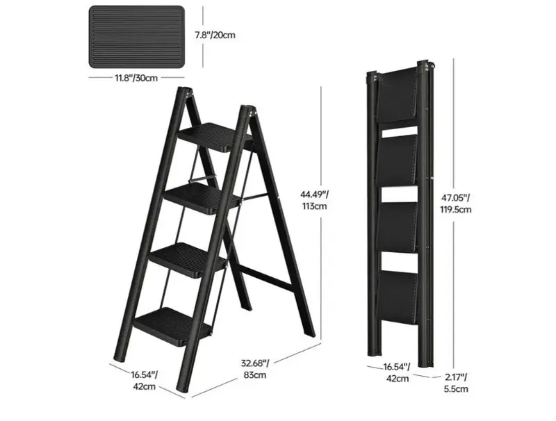 سلم معدني قابل للطي
