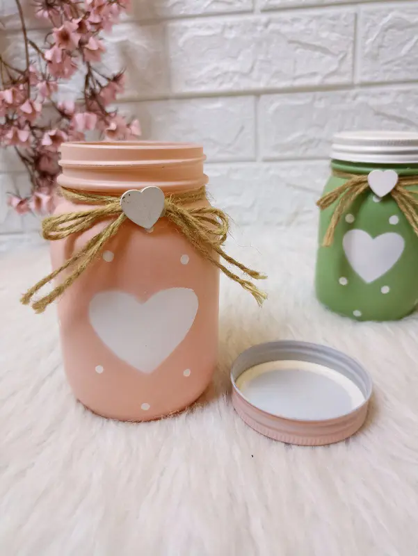 برطمانات ديكورية مع بوكس خشبي