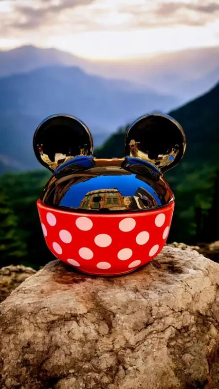 طاجن بورسلين بتصميم ميكي وميني