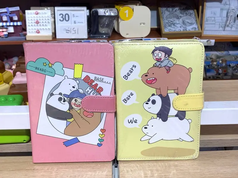 نوت بوك مغناطيسي بتصميم دببة واشكال مختلفه